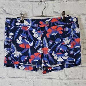 J. Crew Floral Shorts - Navy and Red